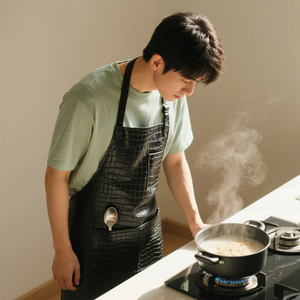 Chất lượng cao đa năng PU da Nấu Ăn Tạp dề cá nhân tên dài thợ cắt tóc nhà bếp Tạp dề bartender làm việc tạp dề - Product Image 3