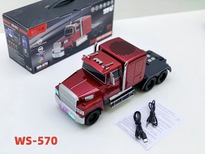Altoparlante Bluetooth RGB Wireless WS-570 per Auto e Camion, 1800mAh 15W Impermeabile, Mini Portatile per Esterni con Luci Posteriori e Ingresso USB - Product Image 5