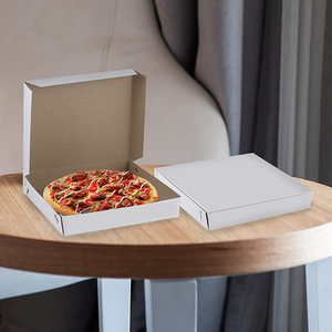 hot sale food grade pizza box custom log dough proofing packaging corrugated paper box with different surface treatment