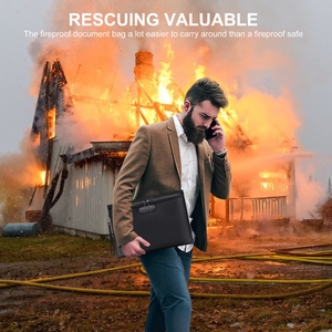 Chúng tôi kho trong Kho A4 chống cháy túi tài liệu không thấm nước và khóa an toàn lưu trữ Pouch cho tiền và tài liệu tập tin - Product Image 5