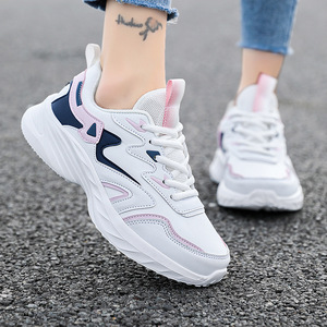 New style women's <b>mesh</b> outdoor running shoes, casual and lightweight, durable, anti-slip, thick sole, fashionable walking shoes - Product Image 4