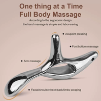 Outil de massage Gua Sha ergonomique en alliage de zinc personnalisé OEM pour le corps entier avec marque privée