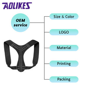 <span class=keywords><strong>Aolikes</strong></span> สนับสนุนกลับ<span class=keywords><strong>เข็มขัด</strong></span><span class=keywords><strong>ไหล่</strong></span>สําหรับผู้ชายและผู้หญิงกลับท่าC Orrectorสําหรับกีฬาและทํางาน - Product Image 2