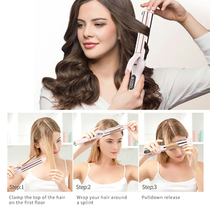 <span class=keywords><strong>Fer</strong></span> à friser rotatif professionnel Mesky de petite taille avec minuterie, format voyage, <span class=keywords><strong>sans</strong></span> support, pour les franges - Product Image 2