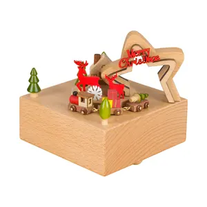 도매 크리스마스 스타 나무 음악 상자 크리스마스 선물