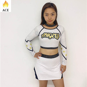 Ace Sport su misura all'ingrosso sublimata Cheerleading pratica di indossare <span class=keywords><strong>la</strong></span> vendita calda ragazze uniforme top pantaloncini Ceerleading uniformi - Product Image 5
