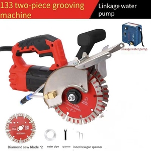 Nouvelle machine de découpe électrique, machine à rainurer le béton, double lame de scie, machine de découpe de métal sans poussière - Product Image 3