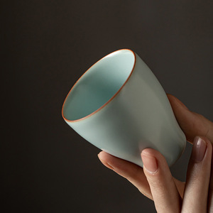 Ru Ware Aroma Cup Cone Shape Porcelain <b>Tea</b> Tasting Cup Single Master Cup For Kung Fu <b>Tea</b> <b>Set</b> - Product Image 2