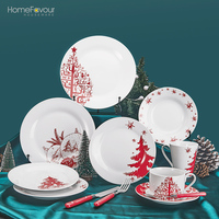 Assiettes en céramique de Noël personnalisées-Formes et motifs uniques, assiettes à dessert en forme d'arbre de Noël, parfaites pour la maison, la fête