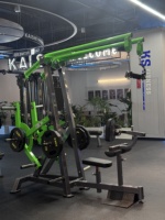 Máquina de remo isocinética Kaishi Iso-Lateral con carga de placas, equipo comercial de gimnasio para entrenamiento de espalda y brazos, ideal para culturismo.