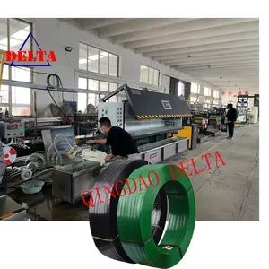 Automatic high strength pet pp strapping belts heavy commodity banding making machine