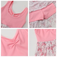 Robe de sport pour filles Kerui, logo personnalisé, vêtements de sport pour enfants, robe de yoga sans manches en maille, tutu pour filles, robe de golf d'été