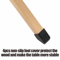 Rouleau pliable en hêtre, décoration pour pique-nique, légère, réglable, facile à transporter, bas, Camping