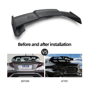 สปอยเลอร์หลังคาคู่สำหรับรถ SUV, อุปกรณ์ตกแต่งภายนอกรถยนต์ สปอยเลอร์หลังคาสำหรับ <span class=keywords><strong>TOYOTA</strong></span> <span class=keywords><strong>CHR</strong></span> ปี 2018-2020 - Product Image 5