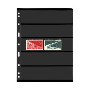 Pack professionnel en plastique sans acide PET clair 9 trous Standard Page Fit timbre <span class=keywords><strong>Album</strong></span> liant 5 poches <span class=keywords><strong>Pages</strong></span> pour les collectionneurs de <span class=keywords><strong>timbres</strong></span> - Product Image 3