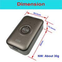 Portable mobile étanche humain sos micro mini petit animal de compagnie gsm collier GPS tracker
