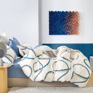 Ensemble <span class=keywords><strong>de</strong></span> literie à imprimé géométrique 100% coton personnalisé ensemble <span class=keywords><strong>de</strong></span> draps <span class=keywords><strong>de</strong></span> lit pour enfants et adultes <span class=keywords><strong>garçon</strong></span> literie en gros - Product Image 5