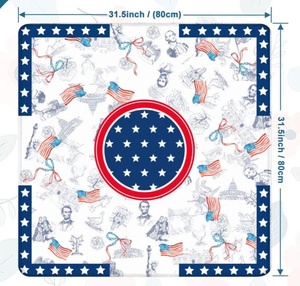 Alas Meja Mahjong Patriotik 4 Juli Anti-Selip Tahan Lama Alas Mah Jongg Amerika untuk Malam Permainan - Product Image 2