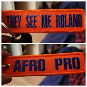 พวงกุญแจผ้าพรีเมียม LCC1336 พร้อมห่วงคล้องกุญแจ ปักลายสองด้าน รับปักลายตามสั่ง - Product Image 4