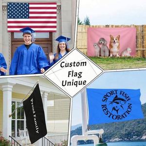 Promotion : Drapeaux et Bannières Personnalisés 3x5ft en Polyester Numérique Durable et Écologique – Publicité Rouge Blanc Vert Tous Pays Nationaux - Product Image 2