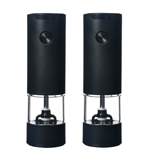Stainless Steel Electric Salt <b>Pepper</b> Grinder USB Type-C Rechargeable Display Ceramic Core Durable Adjustable Grinding Coarseness - Product Image 1