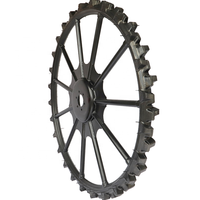 Roues en caoutchouc agricole solides YT 1600*80mm 1,6m 63 pouces pour transplanteurs de riz, pneus pour tracteurs, garantie de 2 ans