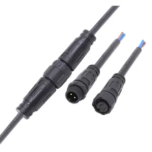 AHUA 5A güç kablosu 2 pin mini su geçirmez erkek dişi M12 kablo konektörü led şerit aydınlatma