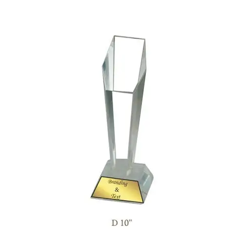 Regalo aziendale personalizzato solid momentoes metallo cristallo acrilico premio trofeo vuoto con base in legno trofeo di cristallo