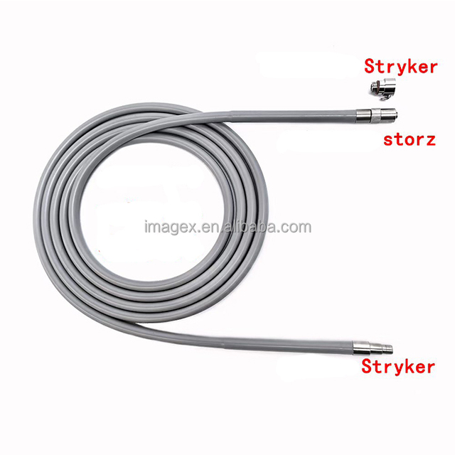 Fiber Optic Light Cable for Endoscopy 2m, 2.5m, 3m Lengths, 4mm, 5mm Diameter, Compatible with STORZ, Olympus