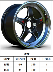 Jantes en alliage pour voiture de tourisme 689F Factory Popular, <span class=keywords><strong>15</strong></span> pouces, 4x100 - Product Image 5