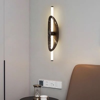 Lampe murale LED en fer de style nordique pour chambre à coucher, salon, escalier, couloir et décoration d'hôtel