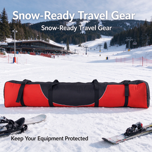 Borsa da sci, borsa portatile per il trasporto dello snowboard con cinghie regolabili, custodia resistente per attrezzatura da sci, snowboard e sport invernali - Product Image 2