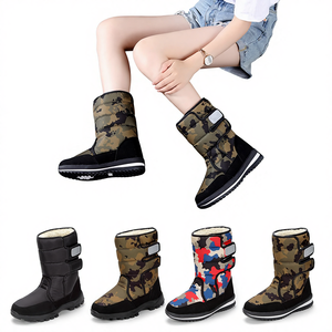 <span class=keywords><strong>Botas</strong></span> de Nieve de Invierno <span class=keywords><strong>para</strong></span> Hombre y <span class=keywords><strong>Mujer</strong></span>, Negras, Camuflaje, Forro de Piel Largo, Media Caña, Impermeables, Duraderas, Talla Grande, Venta al por Mayor, Envío Directo - Product Image 1