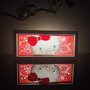 Veilleuse Lampe en papier 3D <span class=keywords><strong>de</strong></span> haute qualité Anime Sculpture en papier gravée au laser Expédition depuis l'entrepôt américain en 3 jours Décoration cadeau - Product Image 5