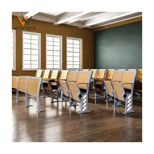 School Furniture Classroom College Chair And Desk Lecture Hall High School College Folded Desk Chair school desk