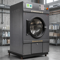 Séchoir industriel entièrement automatique de 35 kg, chauffé électriquement, autonettoyant, pour blanchisserie commerciale hôtelière, 380V, triphasé