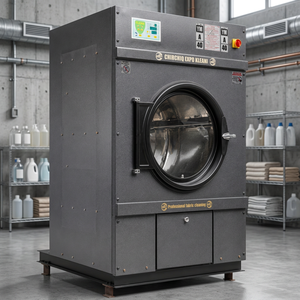Séchoir industriel entièrement automatique de 35 kg, chauffé électriquement, autonettoyant, pour blanchisserie commerciale hôtelière, 380V, triphasé - Product Image 3