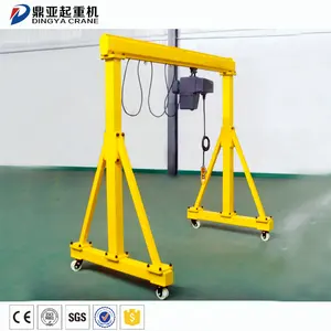 DY 2021 The Newest Adjustable 3t 5t 10t 3m 5m 6m Small Portable Electric Gantry Crane