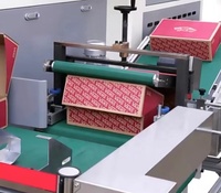 Machine automatique de fabrication de boîtes à chaussures en carton rigide ondulé à haute vitesse