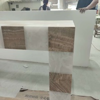 Meubles de salon modernes et luxueux, table console en marbre pour l'entrée, table console étroite en pierre pour le couloir