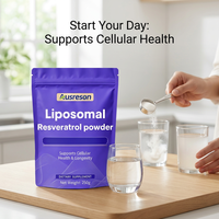 Poudre de Resvératrol Liposomal Ausreson, Complément Naturel de Haute Qualité, 50%-70% de Resvératrol Liposomal, Meilleure Vente