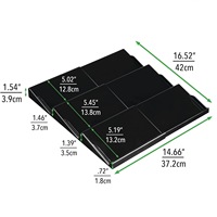 Étagère à épices rétractable à trois niveaux avec matériau PET, modèle de rangement pour épices PD-138, fabriqué en Chine
