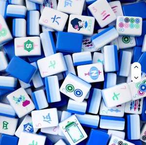 Jeu de Mahjong américain en acrylique, tuiles de Mahjong numérotées en anglais, jeu de Mahjong personnalisé fait à la main - Product Image 5