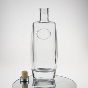 Botella de cristal personalizada de alta calidad, botella de licor de lujo para Whisky, <span class=keywords><strong>Bourbon</strong></span>, <span class=keywords><strong>Gin</strong></span>, 100ml, 200ml, 500ml, 750ml - Product Image 6