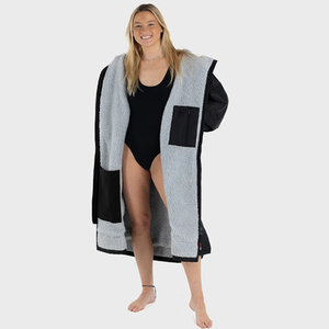 Customized Kids Adult Warm Nylon Lining Wrinkle-Resistant Beach Surf <strong>Swimming</strong> <strong>Coat</strong> Swim Parka <strong>Dry</strong> Changing Robe Towel - Product Image 4