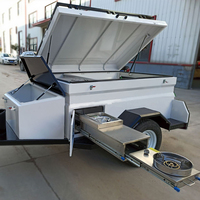 Caravane tout-terrain SNDN, 100% alliage d'aluminium, mini-camping-car, type assemblé, installation facile, remorques pour voitures
