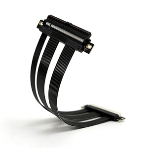 Câble Riser PCIe 5.0 pour GPU RX9070 <span class=keywords><strong>RX7900</strong></span>, Prêt pour Montage Vertical, Angle Droit 180 Degrés, Câble Riser GPU Flexible en PVC 10-60cm - Product Image 2