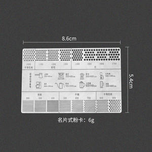 <span class=keywords><strong>Carte</strong></span> de référence de broyage de <span class=keywords><strong>café</strong></span> échelle de moulin à <span class=keywords><strong>café</strong></span> jauge de mesure règle de comparaison <span class=keywords><strong>d</strong></span>'épaisseur de <span class=keywords><strong>café</strong></span> en acier inoxydable - Product Image 3