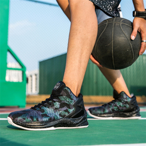 Chaussures <span class=keywords><strong>de</strong></span> <span class=keywords><strong>basket</strong></span>-ball classiques à coupe haute pour hommes, durables et absorbant les chocs, pour toutes les saisons, pour l'été, le printemps, l'automne et l'hiver. - Product Image 6