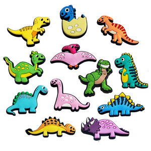 Chaussures tendance et stylées en forme de <span class=keywords><strong>dinosaure</strong></span> Tyrannosaurus Rex avec ornements à boucle florale en PVC DIY Transfrontalier MQ020 Chine - Product Image 5